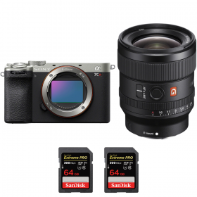 Sony A7CR Silver + FE 24mm f/1.4 GM + 2 SanDisk 64GB Extreme PRO UHS-II SDXC 300 MB/s-1