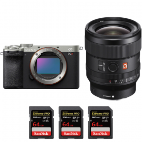 Sony A7CR Silver + FE 24mm f/1.4 GM + 3 SanDisk 64GB Extreme PRO UHS-II SDXC 300 MB/s-1
