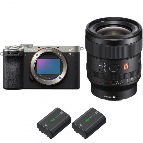Sony A7CR Silver + FE 24mm f/1.4 GM + 2 Sony NP-FZ100 - Appareil Photo Hybride|MCZ DIRECT