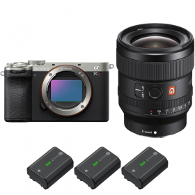 Sony A7CR Silver + FE 24mm f/1.4 GM + 3 Sony NP-FZ100-1