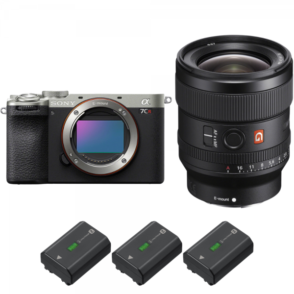 Sony A7CR Silver + FE 24mm f/1.4 GM + 3 Sony NP-FZ100 - Appareil Photo Hybride|MCZ DIRECT