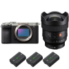Sony A7CR Silver + FE 14mm f/1.8 GM + 3 Sony NP-FZ100|MCZ DIRECT