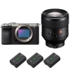 Sony A7CR Silver + FE 85mm f/1.4 GM + 3 Sony NP-FZ100 - Appareil Photo Hybride|MCZ DIRECT