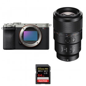 Sony A7CR Silver + FE 90mm f/2.8 Macro G OSS + 1 SanDisk 64GB Extreme PRO UHS-II SDXC 300 MB/s-1