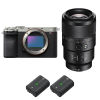 Sony A7CR Silver + FE 90mm f/2.8 Macro G OSS + 2 Sony NP-FZ100 - Appareil Photo Hybride|MCZ DIRECT