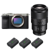 Sony A7CR Silver + FE 90mm f/2.8 Macro G OSS + 3 Sony NP-FZ100|MCZ DIRECT