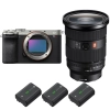 Sony A7CR Silver + FE 24-70mm f/2.8 GM II + 3 Sony NP-FZ100|MCZ DIRECT