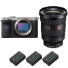Sony A7CR Silver + FE 16-35mm f/2.8 GM II + 3 Sony NP-FZ100|MCZ DIRECT