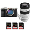 Sony A7CR Silver + FE 70-200mm f/4 Macro G OSS II + 3 SanDisk 32GB Extreme PRO UHS-II SDXC 300 MB/s|MCZ DIRECT