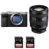 Sony A7CR Silver + FE 20-70mm f/4 G + 2 SanDisk 32GB Extreme PRO UHS-II SDXC 300 MB/s - Appareil Photo Hybride|MCZ DIRECT