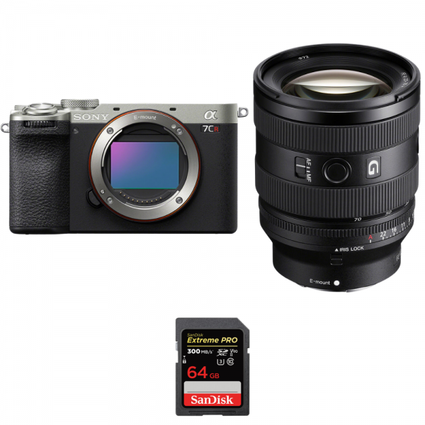 Sony A7CR Silver + FE 20-70mm f/4 G + 1 SanDisk 64GB Extreme PRO UHS-II SDXC 300 MB/s|MCZ DIRECT