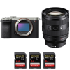 Sony A7CR Silver + FE 20-70mm f/4 G + 3 SanDisk 64GB Extreme PRO UHS-II SDXC 300 MB/s|MCZ DIRECT Sony A7CR Silver + FE 20-70mm f/4 G + 3 SanDisk 64GB Extreme PRO UHS-II SDXC 300 MB/s|MCZ DIRECT