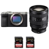 Sony A7CR Silver + FE 20-70mm f/4 G + 2 SanDisk 128GB Extreme PRO UHS-II SDXC 300 MB/s - Appareil Photo Hybride|MCZ DIRECT