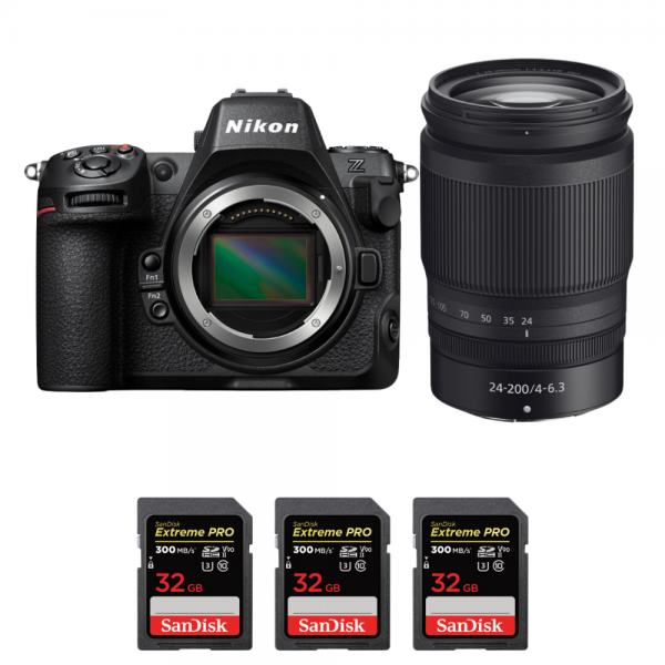 Nikon Z8 + Z 24-200mm f/4-6.3 VR + 3 SanDisk 32GB Extreme PRO UHS-II SDXC 300 MB/s-1