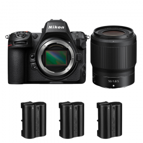 Nikon Z8 + Z 50mm f/1.8 S + 3 Nikon EN-EL15c-1