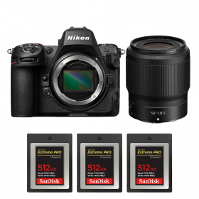 Nikon Z8 + Z 50mm f/1.8 S + 3 SanDisk 512GB Extreme PRO CFexpress Type B-1