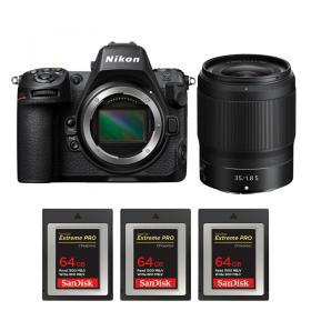 Nikon Z8 + Z 35mm f/1.8 S + 3 SanDisk 64GB Extreme PRO CFexpress Type B-1