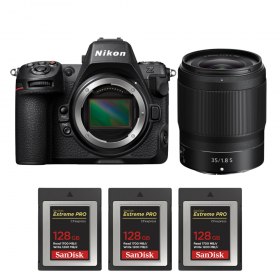 Nikon Z8 + Z 35mm f/1.8 S + 3 SanDisk 128GB Extreme PRO CFexpress Type B-1