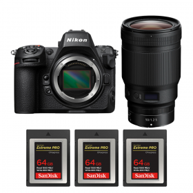 Nikon Z8 + Z 50mm f/1.2 S + 3 SanDisk 64GB Extreme PRO CFexpress Type B-1