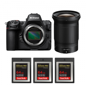 Nikon Z8 + Z 20mm f/1.8 S + 3 SanDisk 64GB Extreme PRO CFexpress Type B-1