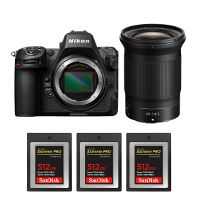 Nikon Z8 + Z 20mm f/1.8 S + 3 SanDisk 512GB Extreme PRO CFexpress Type B-1