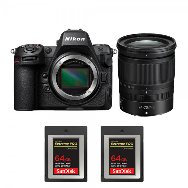 Nikon Z8 + Z 24-70mm f/4 S + 2 SanDisk 64GB Extreme PRO CFexpress Type B-1