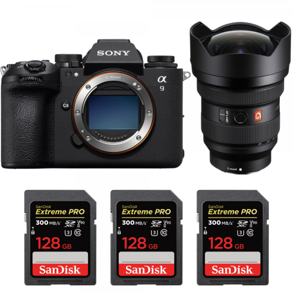 Sony A9 III + FE 12-24mm f/2.8 GM + 3 SanDisk 128GB Extreme PRO UHS-II SDXC 300 MB/s|MCZ DIRECT