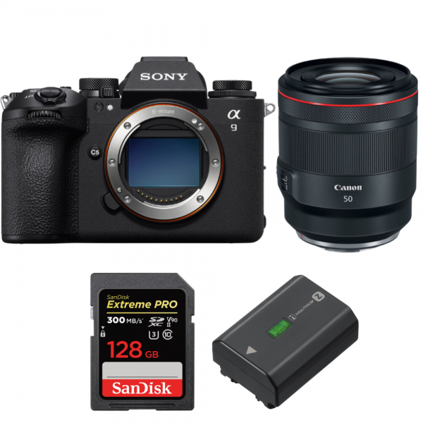 Sony A9 III + FE 50mm f/1.2 GM + 1 SanDisk 128GB Extreme PRO UHS-II SDXC 300 MB/s + 1 Sony NP-FZ100-1