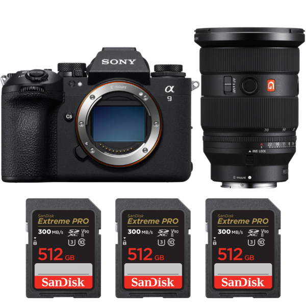 Sony A9 III + FE 24-70mm f/2.8 GM II + 3 SanDisk 512GB Extreme PRO UHS-II SDXC 300 MB/s Sony CÁMARAS SIN ESPEJO 7.639,00 € MCZ DIRECT