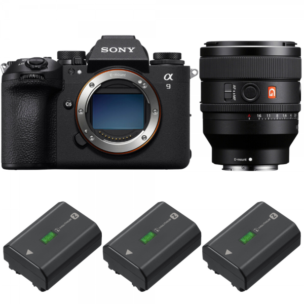 Sony A9 III + FE 50mm f/1.4 GM + 3 Sony NP-FZ100-1