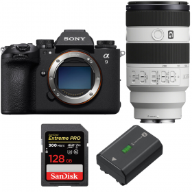 Sony A9 III + FE 70-200mm f/4 Macro G OSS II + 1 SanDisk 128GB Extreme PRO UHS-II SDXC 300 MB/s + 1 Sony NP-FZ100-1