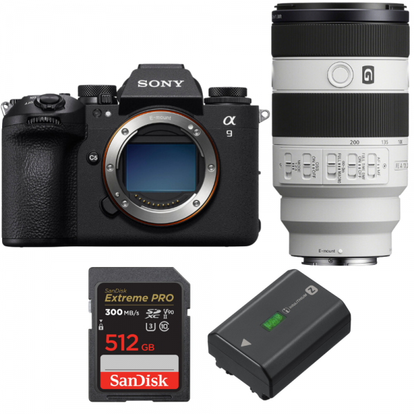 Sony A9 III + FE 70-200mm f/4 Macro G OSS II + 1 SanDisk 512GB Extreme PRO UHS-II SDXC 300 MB/s + 1 Sony NP-FZ100 Sony CÁMARAS SIN ESPEJO 6.233,00 € MCZ DIRECT