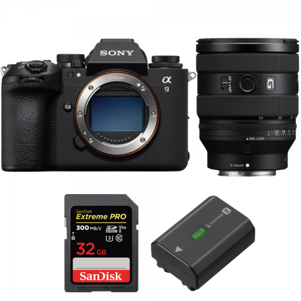 Sony A9 III + FE 20-70mm f/4 G + 1 SanDisk 32GB Extreme PRO UHS-II SDXC 300 MB/s + 1 Sony NP-FZ100 Sony MIRRORLESS CAMERAS €5,502.00 MCZ DIRECT