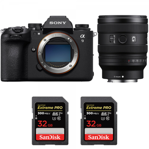 Sony A9 III + FE 24-50mm f/2.8 G + 2 SanDisk 32GB Extreme PRO UHS-II SDXC 300 MB/s Sony MIRRORLESS CAMERAS €5,616.00 MCZ DIRECT