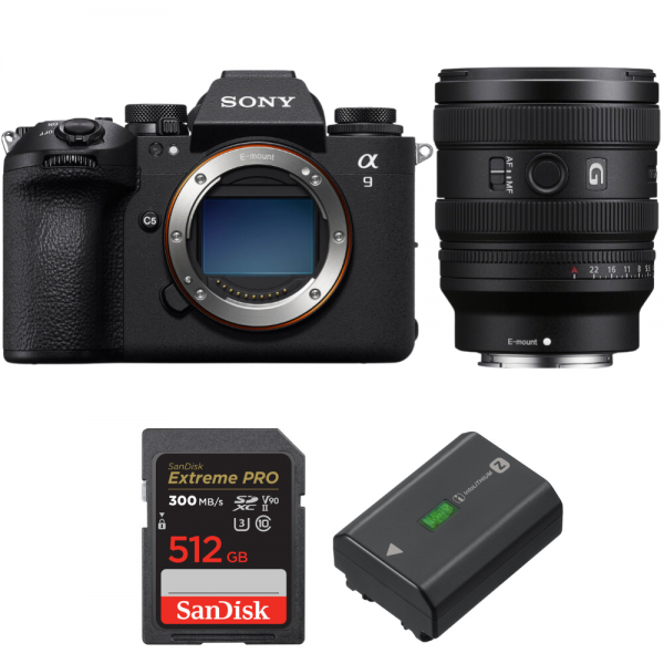 Sony A9 III + FE 24-50mm f/2.8 G + 1 SanDisk 512GB Extreme PRO UHS-II SDXC 300 MB/s + 1 Sony NP-FZ100-1