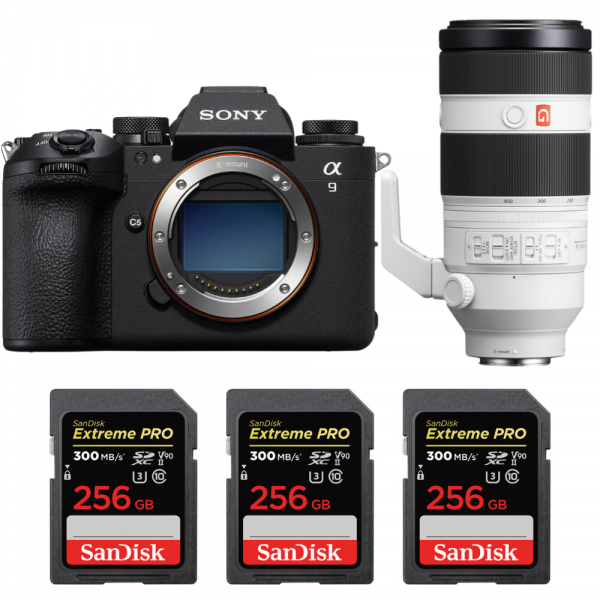 Sony A9 III + FE 100-400mm f/4.5-5.6 GM OSS + 3 SanDisk 256GB Extreme PRO UHS-II SDXC 300 MB/s Sony CÁMARAS SIN ESPEJO 7.079,00 € MCZ DIRECT