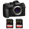 OM System OM-1 Mark II + 2 SanDisk 64GB Extreme PRO UHS-II SDXC 300 MB/s|MCZ DIRECT OM System OM-1 Mark II + 2 SanDisk 64GB Extreme PRO UHS-II SDXC 300 MB/s|MCZ DIRECT