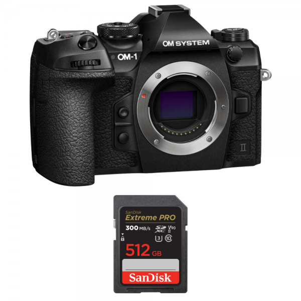 OM System OM-1 Mark II + 1 SanDisk 512GB Extreme PRO UHS-II SDXC 300 MB/s|MCZ DIRECT