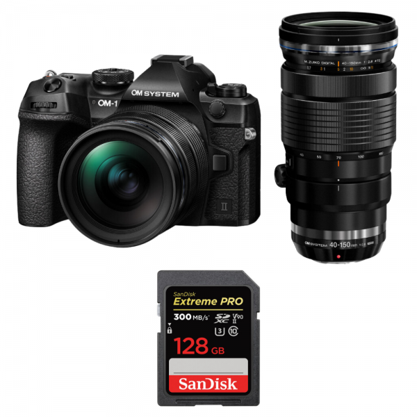 OM System OM-1 Mark II + ED 12-40mm f/2.8 Pro II + ED 40-150mm f/2.8 Pro + 1 SanDisk 128GB Extreme PRO UHS-II SDXC 300 MB/s-1