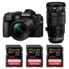 OM System OM-1 Mark II + ED 12-40mm f/2.8 Pro II + ED 40-150mm f/2.8 Pro + 3 SanDisk 256GB Extreme PRO UHS-II SDXC 300 MB/s|MCZ DIRECT