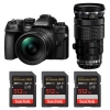OM System OM-1 Mark II + ED 12-40mm f/2.8 Pro II + ED 40-150mm f/2.8 Pro + 3 SanDisk 512GB Extreme PRO UHS-II SDXC 300 MB/s|MCZ DIRECT