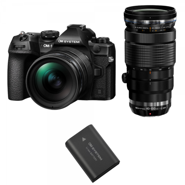 OM System OM-1 Mark II + ED 12-40mm f/2.8 Pro II + ED 40-150mm f/2.8 Pro + 1 OM System BLX-1|MCZ DIRECT