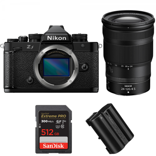 Nikon Zf + 24-120mm f/4 S + 1 SanDisk 512GB Extreme PRO UHS-II SDXC 300 MB/s + 1 Nikon EN-EL15C Nikon APPAREIL PHOTO HYBRIDE 2 830,00 € MCZ DIRECT