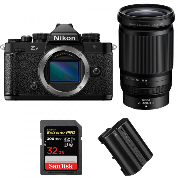 Nikon Zf + 28-400mm f/4-8 VR + 1 SanDisk 32GB Extreme PRO UHS-II SDXC 300 MB/s + 1 Nikon EN-EL15C|MCZ DIRECT