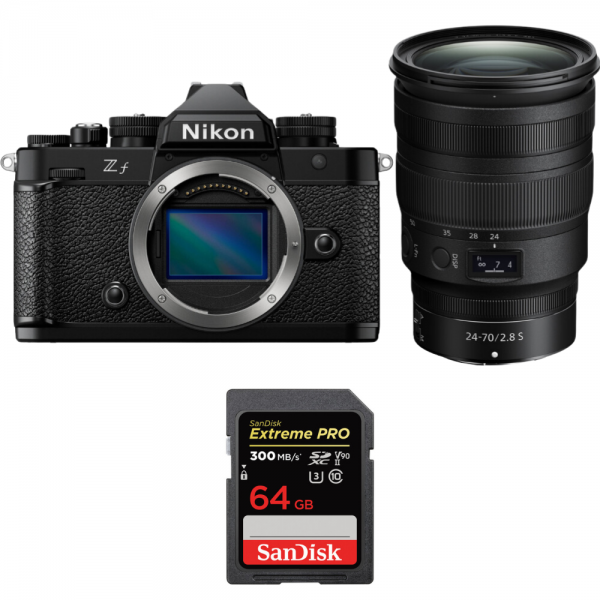Nikon Zf + 24-70mm f/2.8 S + 1 SanDisk 64GB Extreme PRO UHS-II SDXC 300 MB/s Nikon CÁMARAS SIN ESPEJO 3.056,00 € MCZ DIRECT