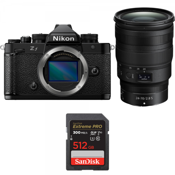 Nikon Zf + 24-70mm f/2.8 S + 1 SanDisk 512GB Extreme PRO UHS-II SDXC 300 MB/s Nikon CÁMARAS SIN ESPEJO 3.436,00 € MCZ DIRECT