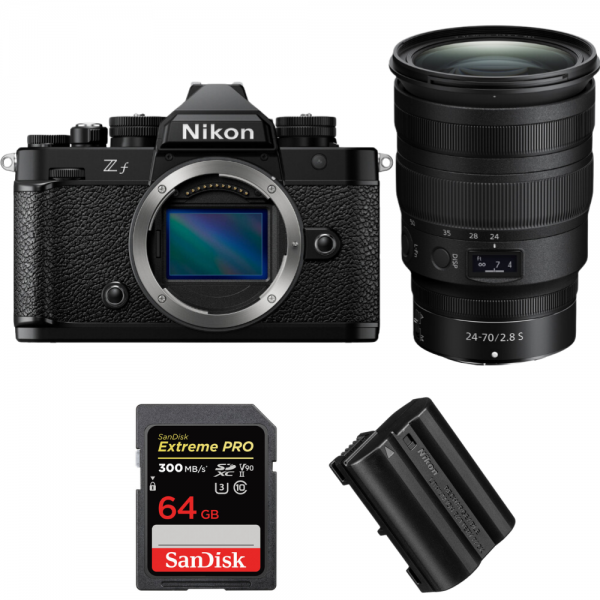 Nikon Zf + 24-70mm f/2.8 S + 1 SanDisk 64GB Extreme PRO UHS-II SDXC 300 MB/s + 1 Nikon EN-EL15C Nikon CÁMARAS SIN ESPEJO 3.121,00 € MCZ DIRECT