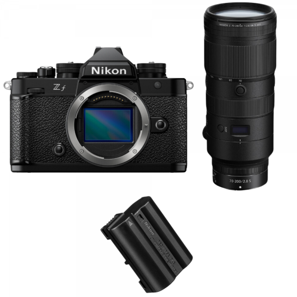 Nikon Zf + 70-200mm f/2.8 VR S + 1 Nikon EN-EL15C Nikon APPAREIL PHOTO HYBRIDE 3 453,00 € MCZ DIRECT