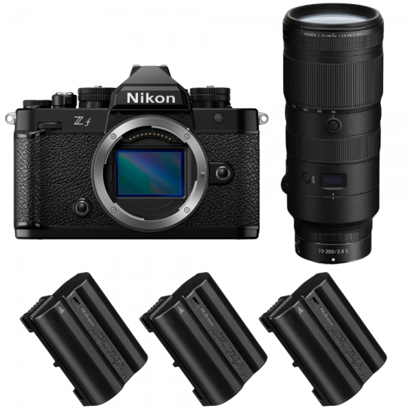 Nikon Zf + 70-200mm f/2.8 VR S + 3 Nikon EN-EL15C Nikon APPAREIL PHOTO HYBRIDE 3 581,00 € MCZ DIRECT