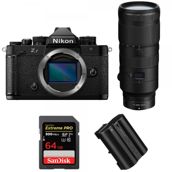 Nikon Zf + 70-200mm f/2.8 VR S + 1 SanDisk 64GB Extreme PRO UHS-II SDXC 300 MB/s + 1 Nikon EN-EL15C Nikon APPAREIL PHOTO HYBRIDE 3 547,00 € MCZ DIRECT